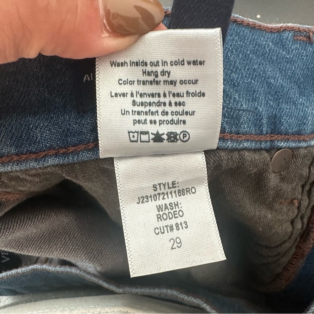 Veronica Beard Alenah Slim Straight Blue Denim Jeans Cotton Womens size 29 NWOT - Picture 11 of 12